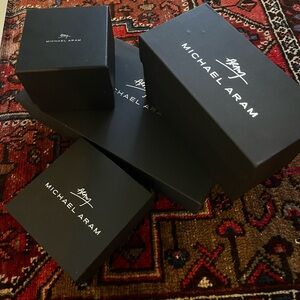 Michael Aram Black Logo Gift Boxes - Set of 4
